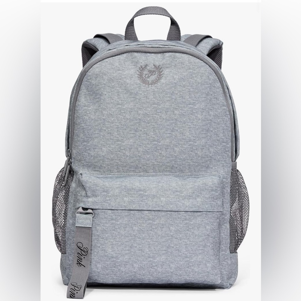 Victoria's Secret PINK Women's Classic Canvas Backpack, Grey, O/S